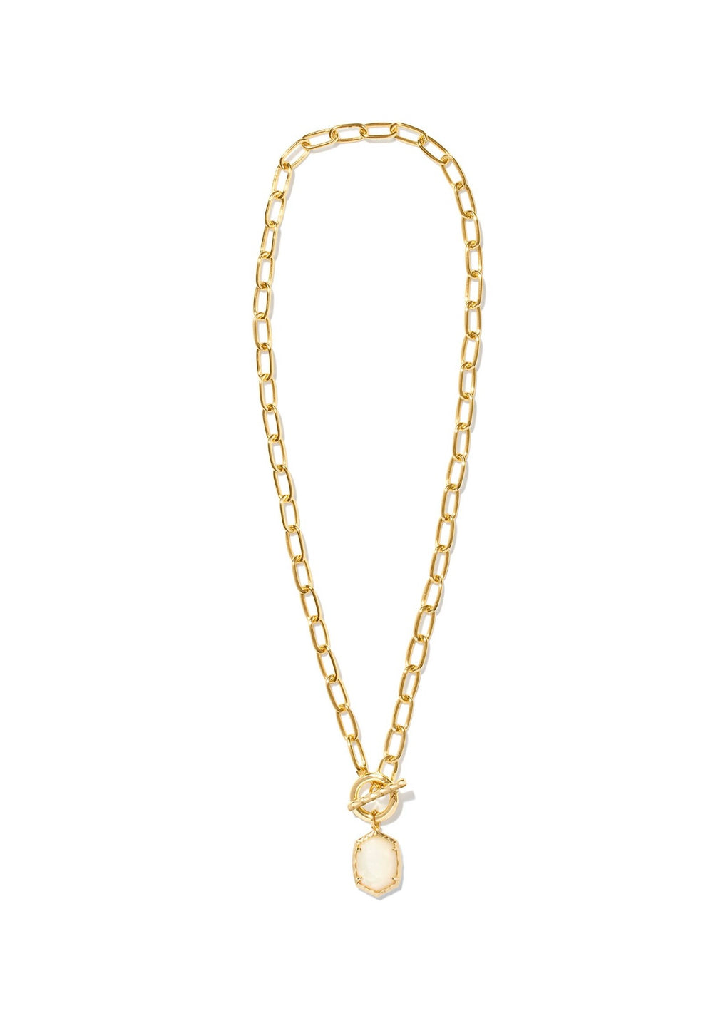 Kendra Scott: Daphne Chain Link Necklace in Gold Ivory MOP - The Vogue Boutique