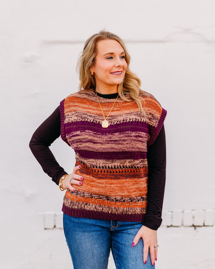 Another Love: Lina Top in Dark Orchid Ombre - The Vogue Boutique
