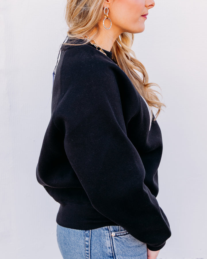 UGG: UGG Logo Crewneck in Black (1171477)