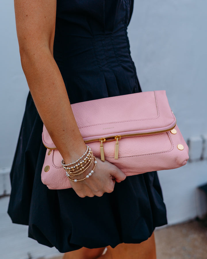 Hammitt: Beverly Med in Flamingo/Brushed Gold (19070)