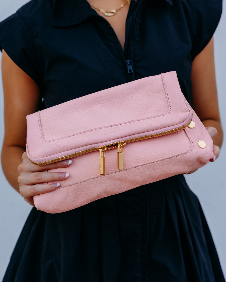 Hammitt: Beverly Med in Flamingo/Brushed Gold (19070)