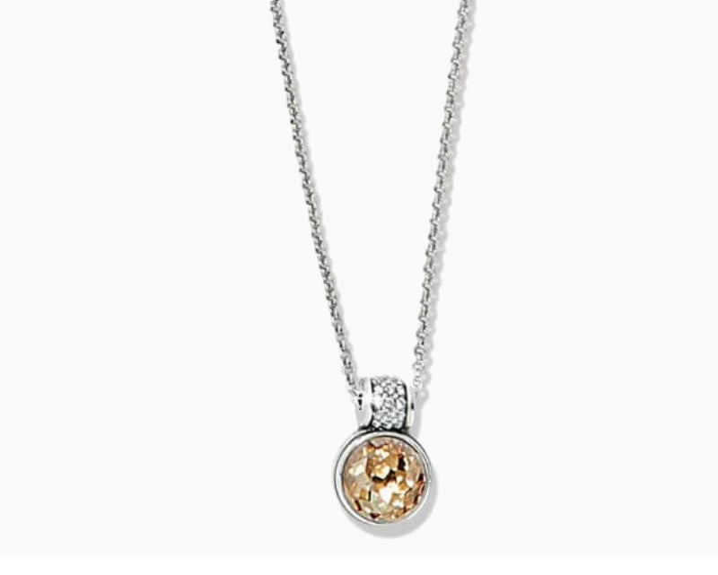 Brighton: Meridian Aurora Crystal Petite Necklace Silver / Gold -JM7550