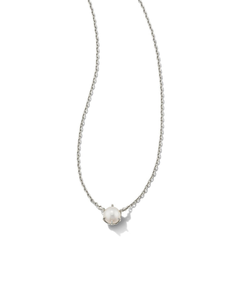 Kendra Scott: Ashton Necklace in Silver White Pearl - The Vogue Boutique