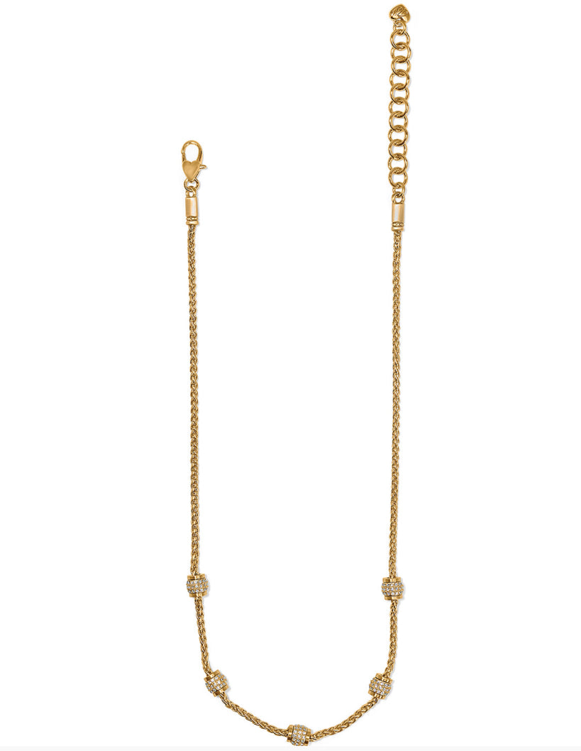 Brighton: Meridian Petite Short Gold Necklace (JM7460)