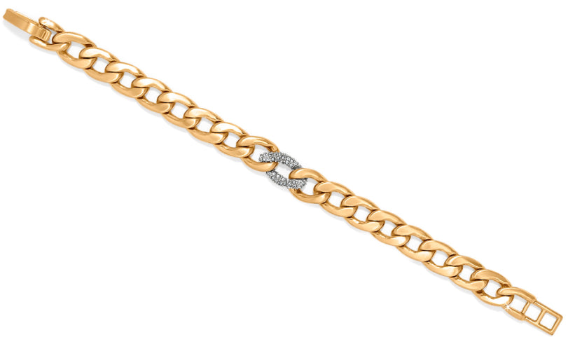 Brighton: Cleo Pave Link Gold Bracelet