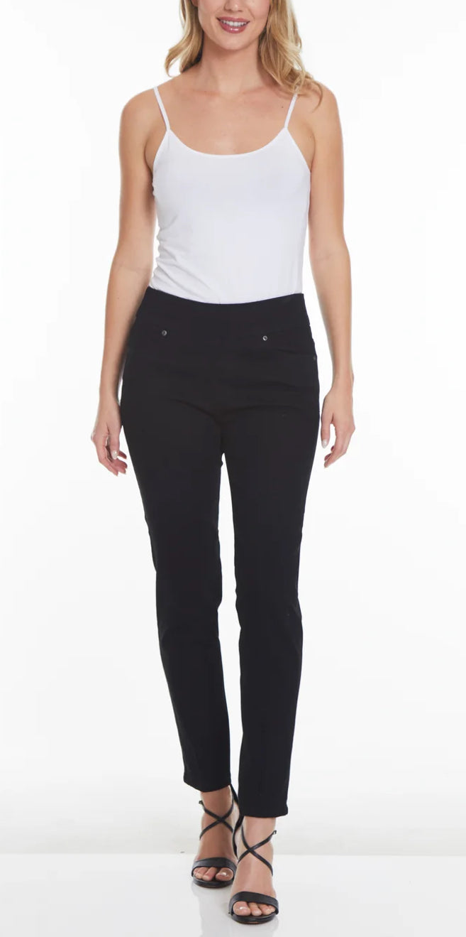 Multiples: Slim Station Black Denim Pant M13714PM - The Vogue Boutique