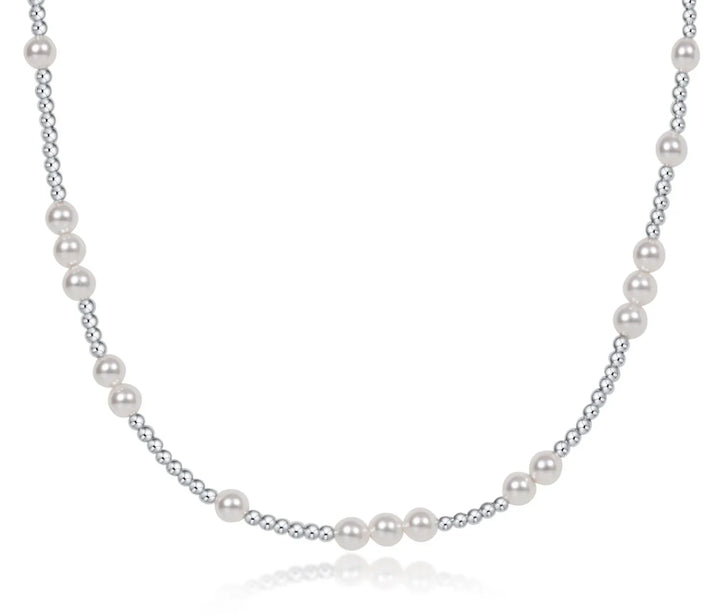 Enewton: 17' Hope Sterling Choker in Pearl