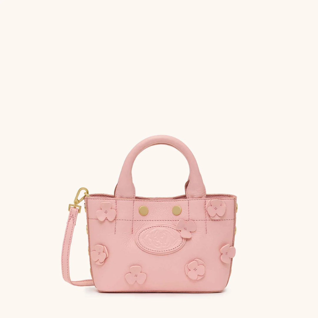 Hammitt: Olympia Tote Mini in Flamingo Flora/Brushed Gold (19057)