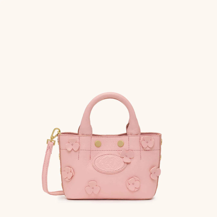 Hammitt: Olympia Tote Mini in Flamingo Flora/Brushed Gold (19057)
