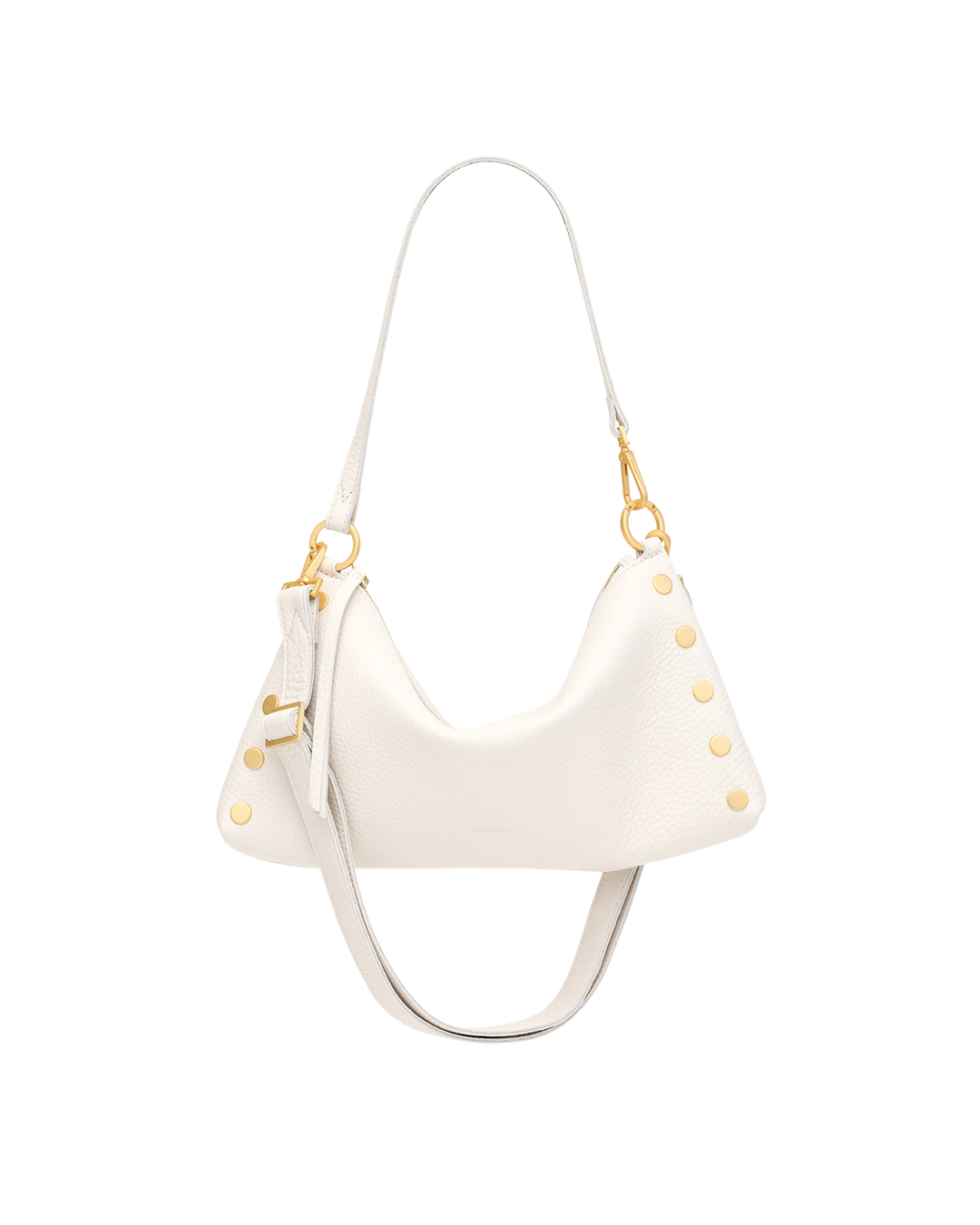 Hammitt Kyle Medium shoulder bag in calla lily white with brushed gold stud hardware