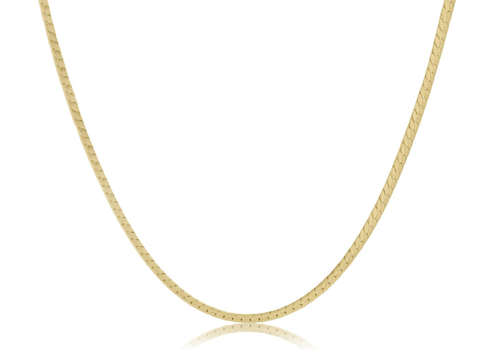 Enewton: 17" Choker Herringbone Necklace in Gold
