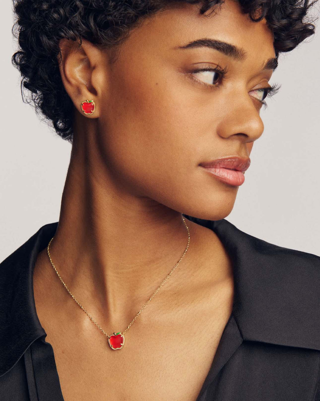 Kendra Scott: Apple Short Pendant Necklace IN Red Gold Illusion (9608897180)