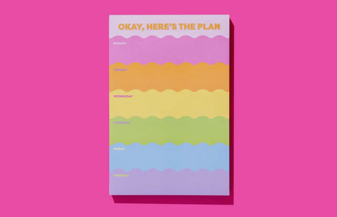 Taylor Elliott Design: This Week Waves Weekly List Pad - The Vogue Boutique