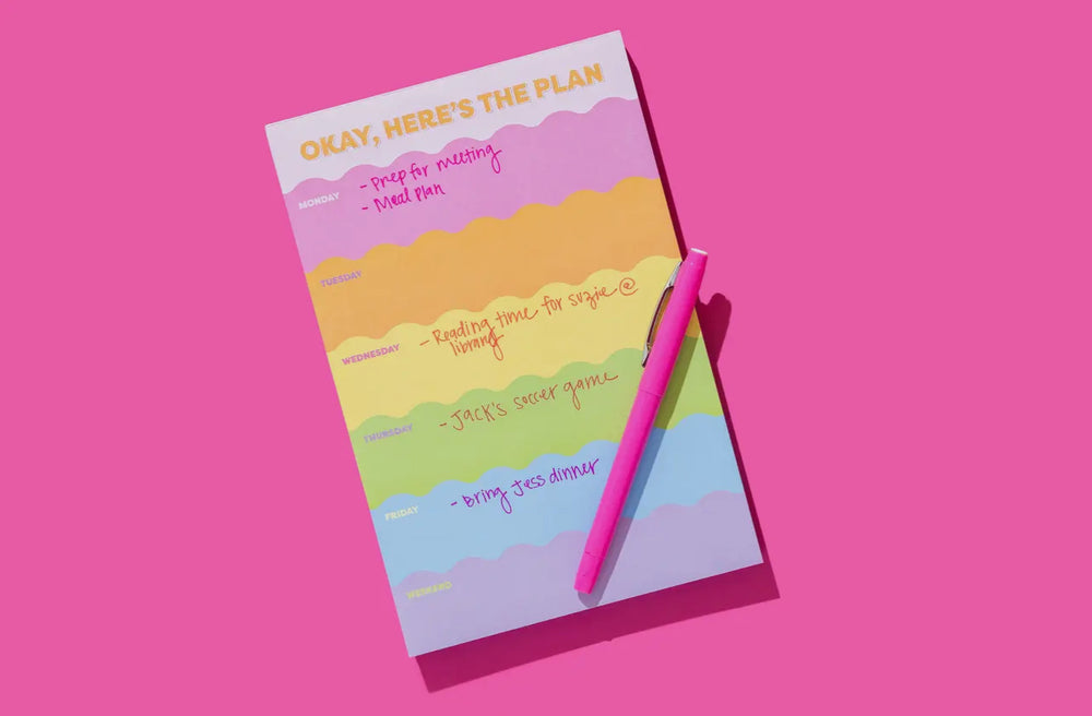 Taylor Elliott Design: This Week Waves Weekly List Pad - The Vogue Boutique