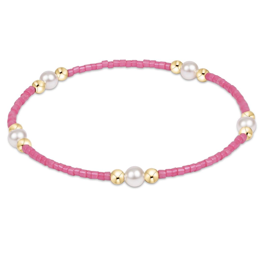 Enewton: Hope Purpose Pearl Bracelet in Bubblegum - The Vogue Boutique