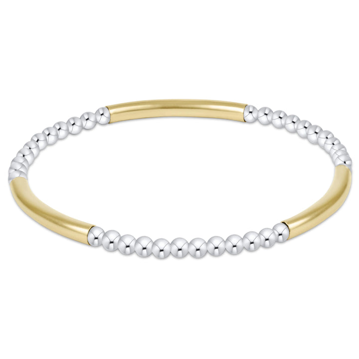Enewton: Bliss Bar Pattern Mixed Metal 3mm Bracelet