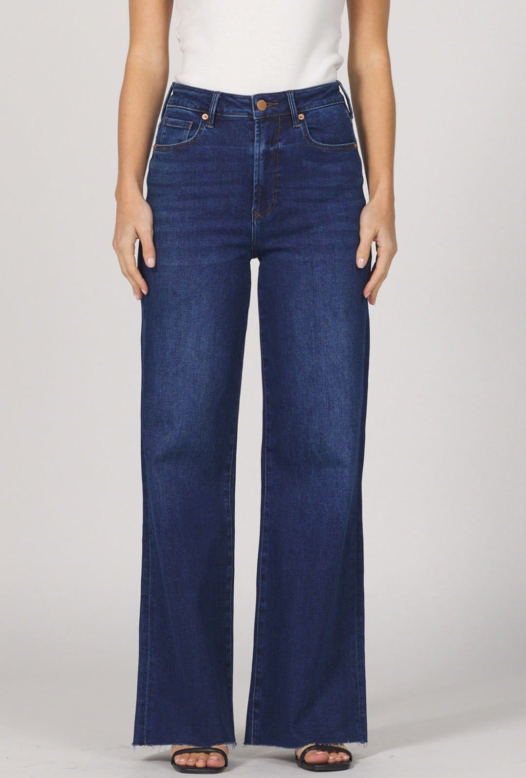 Dear John: Fiona Wide Leg Jeans in Dark Night - The Vogue Boutique