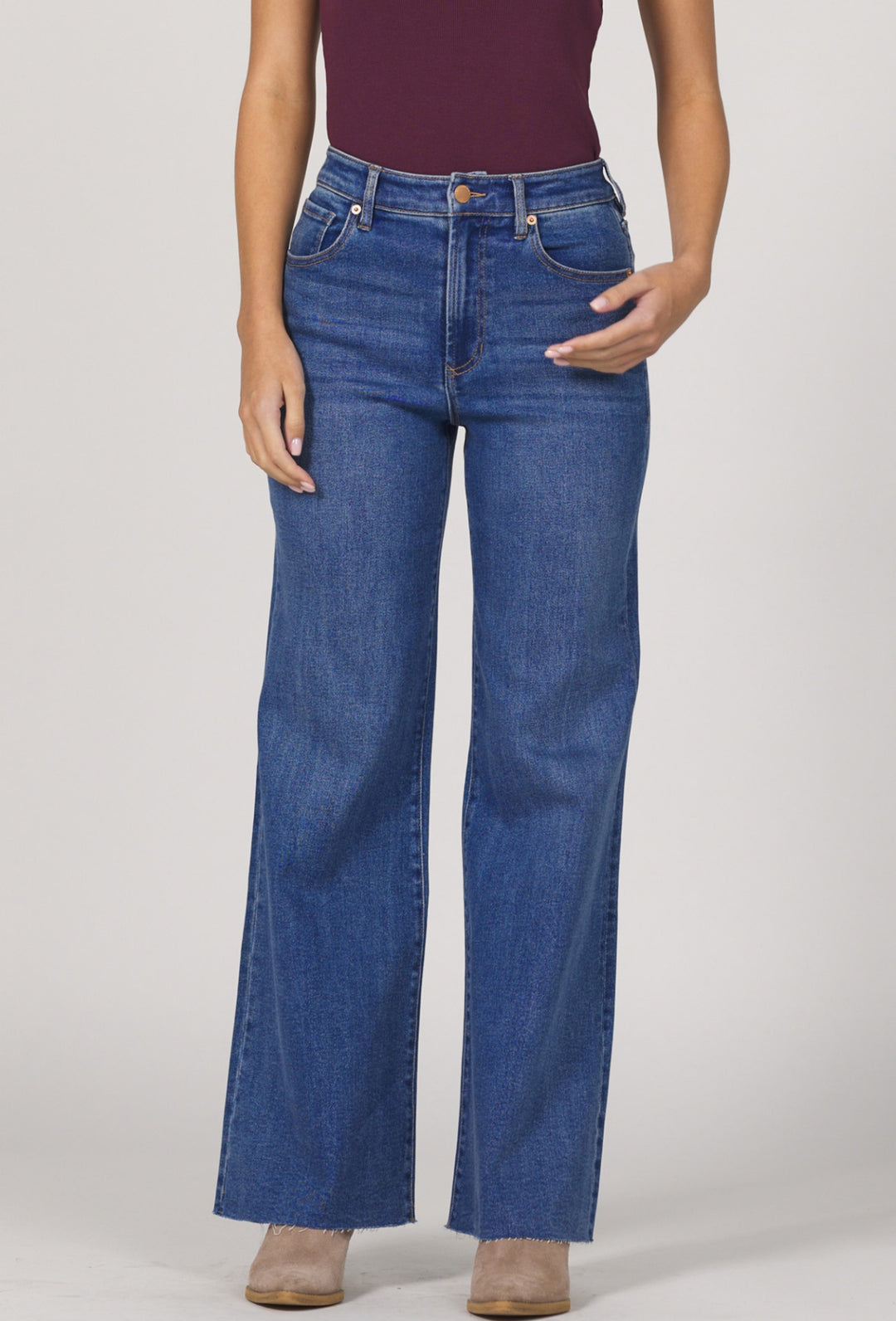 Dear John: Fiona Wide Leg Jeans in Midtown - The Vogue Boutique