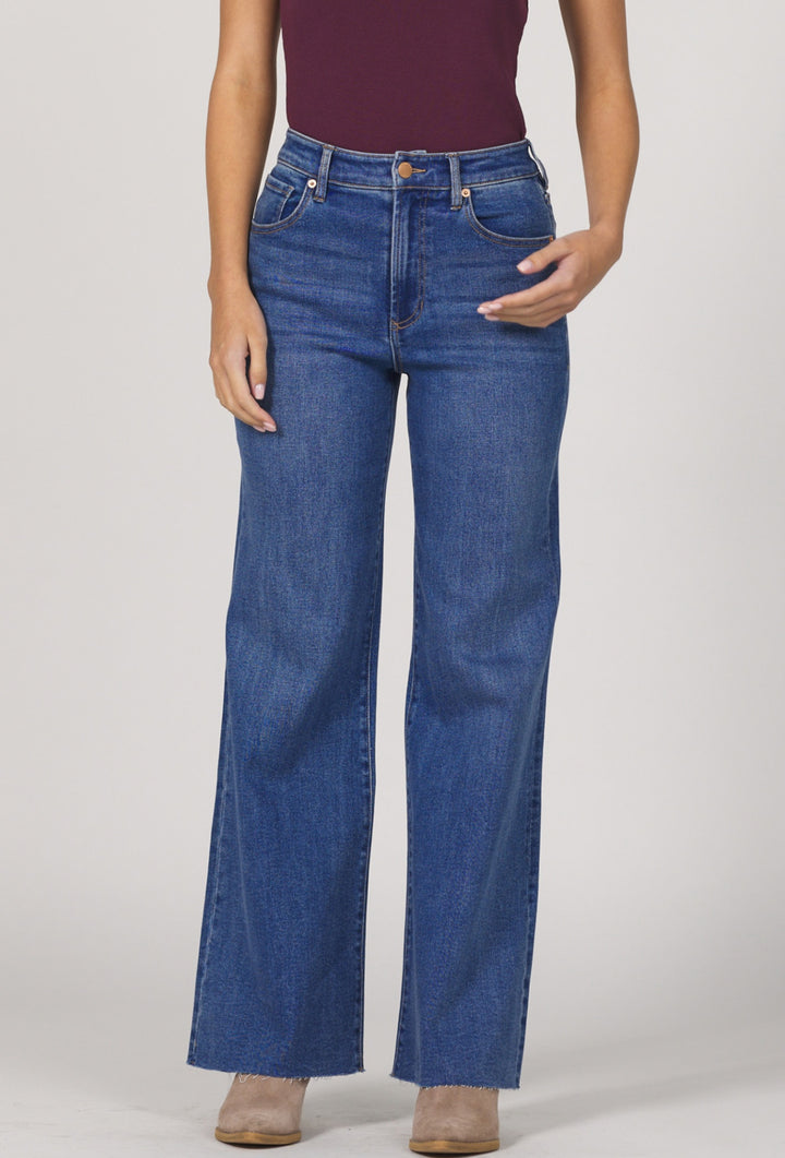 Dear John: Fiona Wide Leg Jeans in Midtown - The Vogue Boutique