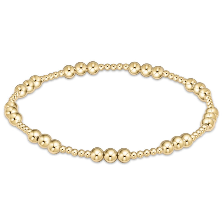 Enewton: Classic Joy Pattern 4mm Bead Bracelet in Gold