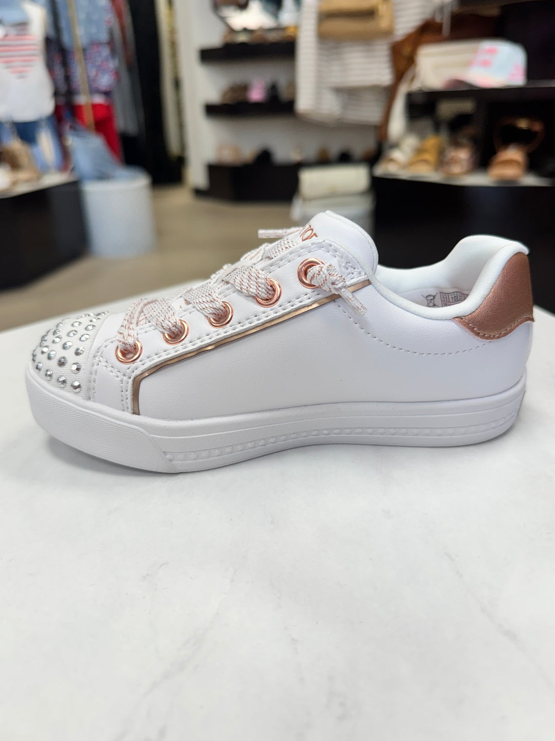 Skechers: Super Starlite in White Rose Gold (314599L)