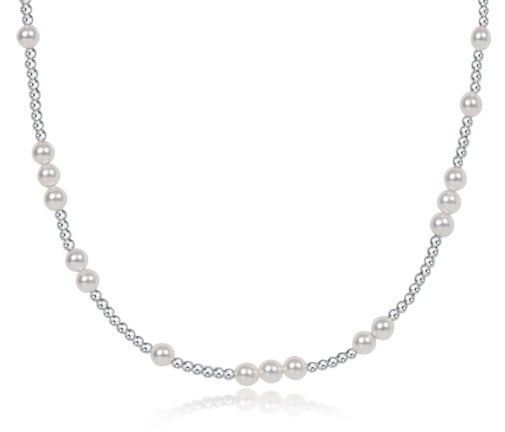 Enewton: 17' Hope Sterling Choker Unwritten in Pearl - The Vogue Boutique