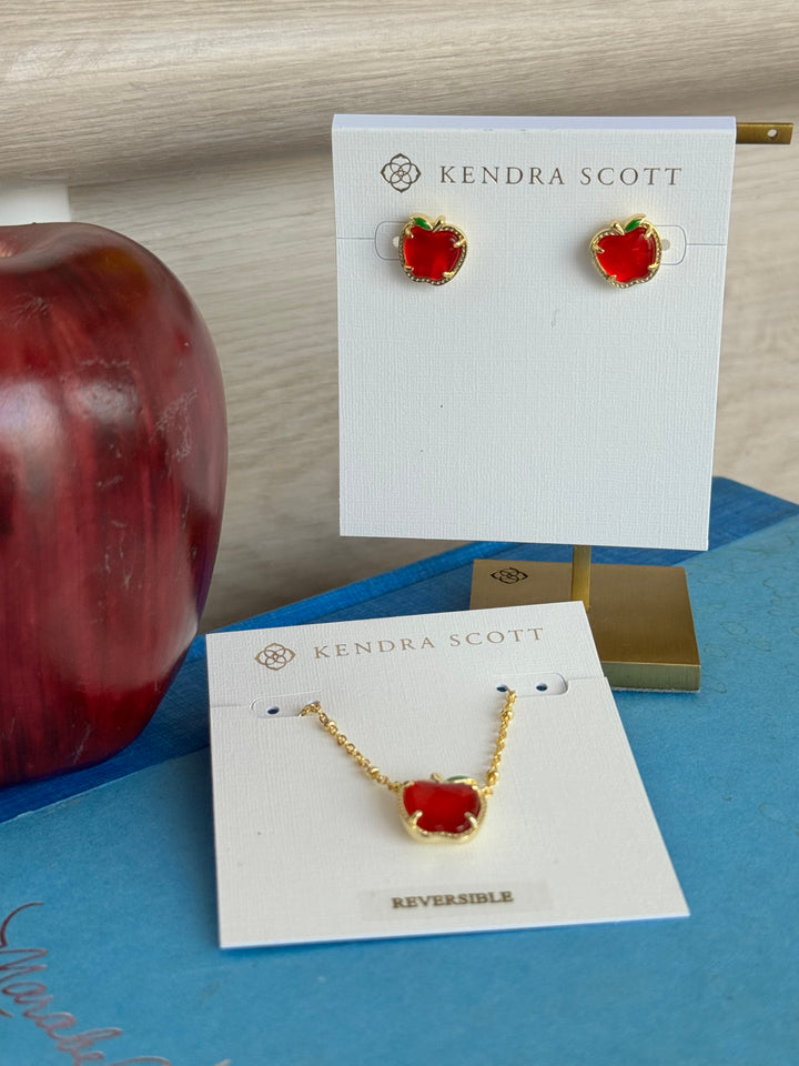 Kendra Scott: Apple Short Pendant Necklace IN Red Gold Illusion (9608897180)