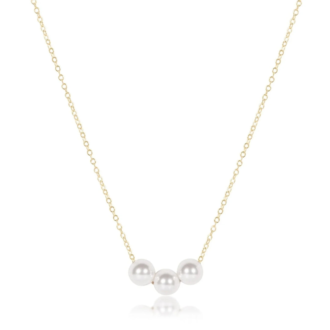 Enewton: 16" Necklace Gold - Pearl