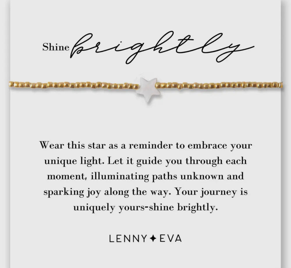 Lenny & Eva: Shine Brightly Gold Bracelet With Star Charm - The Vogue Boutique