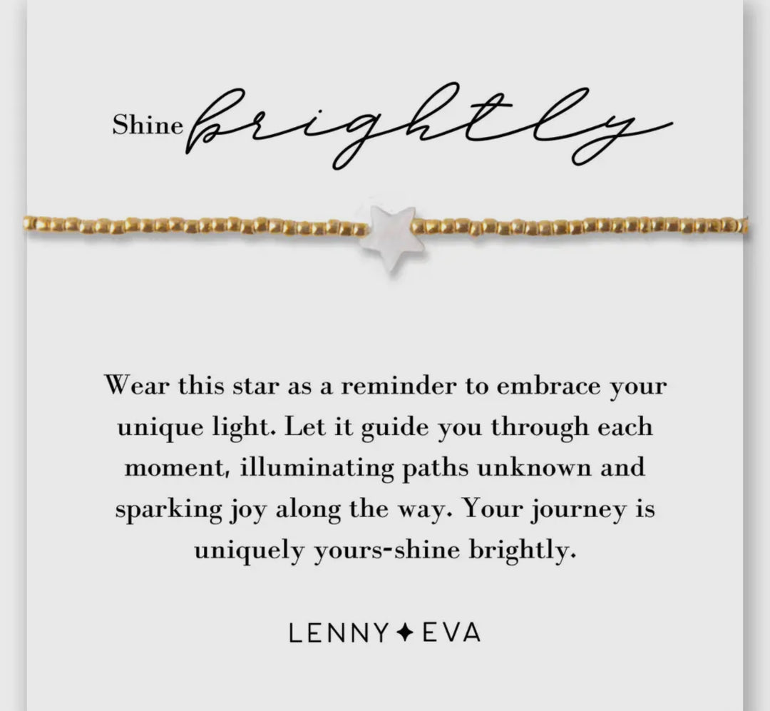 Lenny & Eva: Shine Brightly Gold Bracelet With Star Charm - The Vogue Boutique