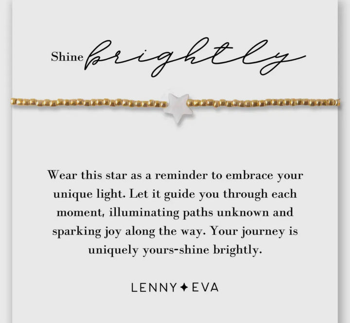 Lenny & Eva: Shine Brightly Gold Bracelet With Star Charm - The Vogue Boutique