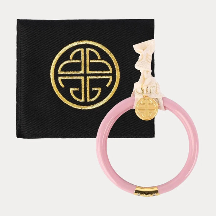 Budha Girl:Three Kings All Weather Bangles Set of 3 in Pink