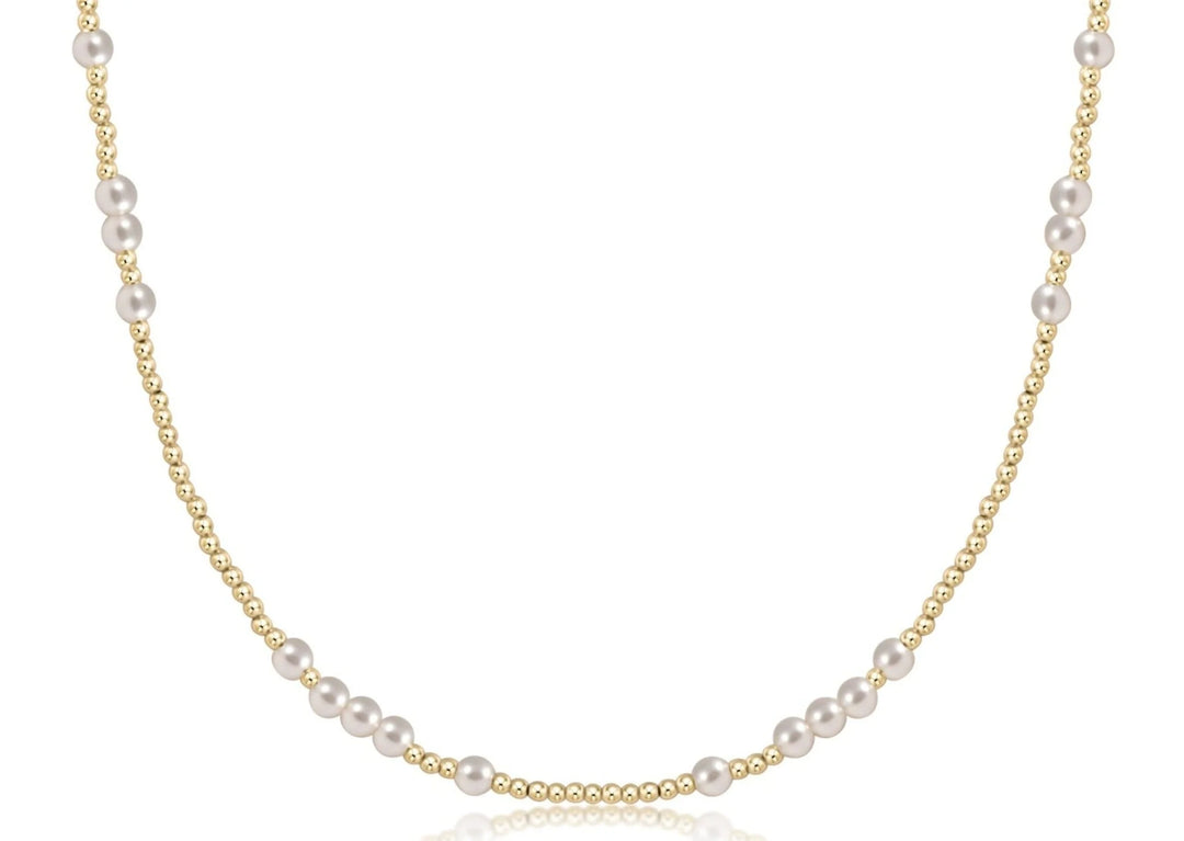 Enewton: 15” Choker Beaded Hope Unwritten Pearl - The Vogue Boutique