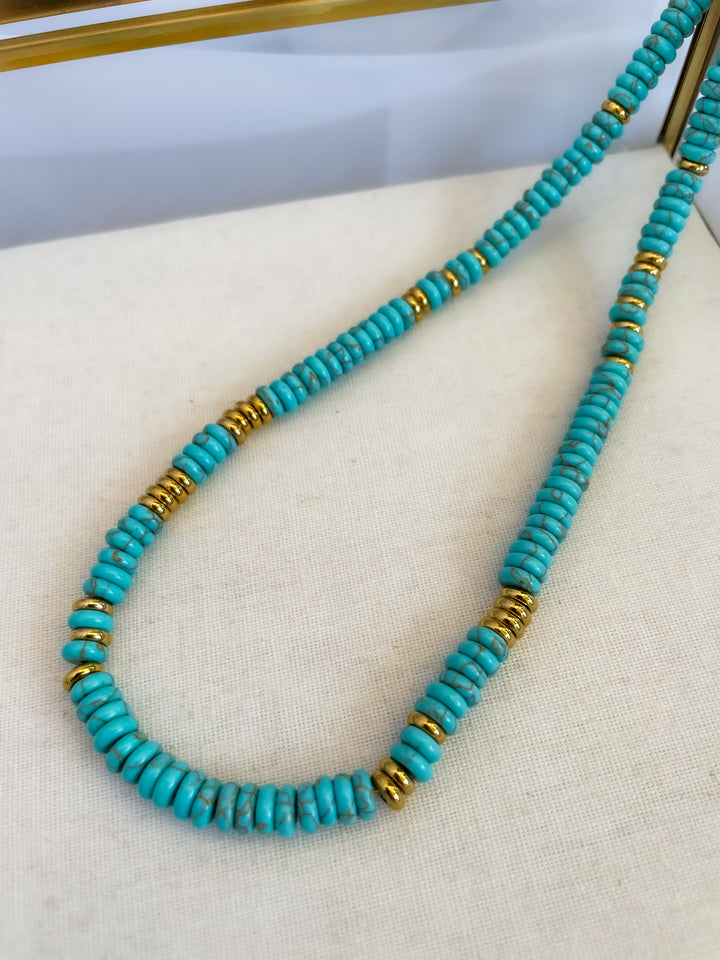 Farrah b: VIBE Necklace in Turquise(YN26)