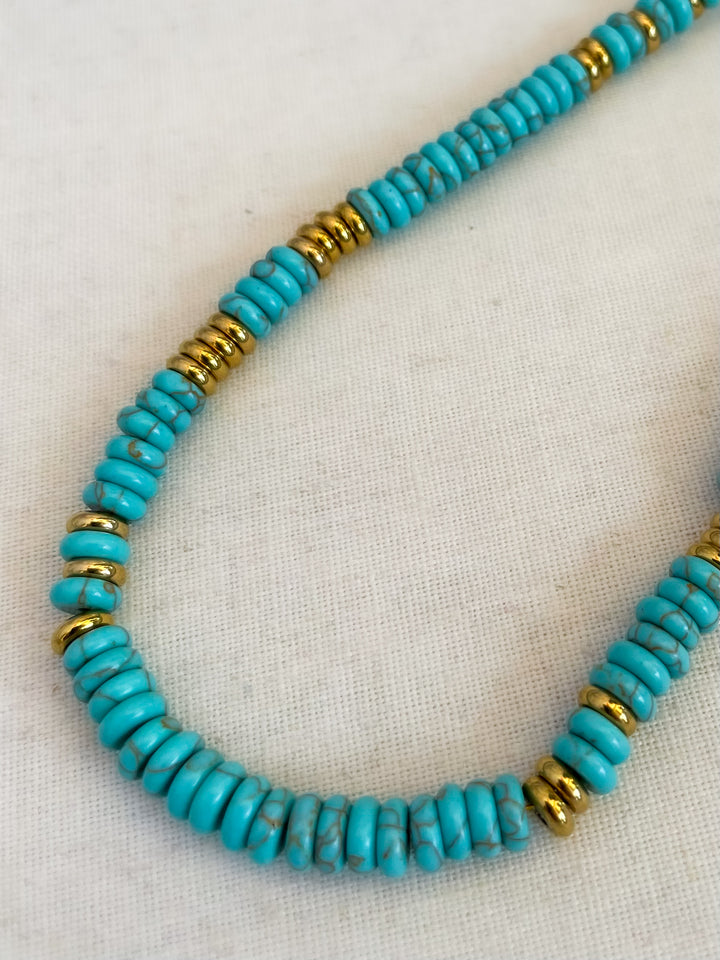 Farrah b: VIBE Necklace in Turquise(YN26)