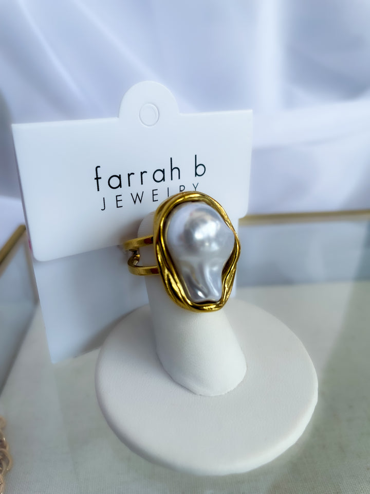 Farrah b: OCEANS APART Ring GOLD (AR-PL)