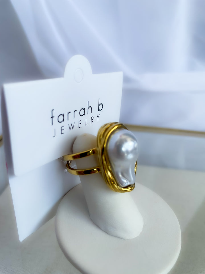 Farrah b: OCEANS APART Ring GOLD (AR-PL)