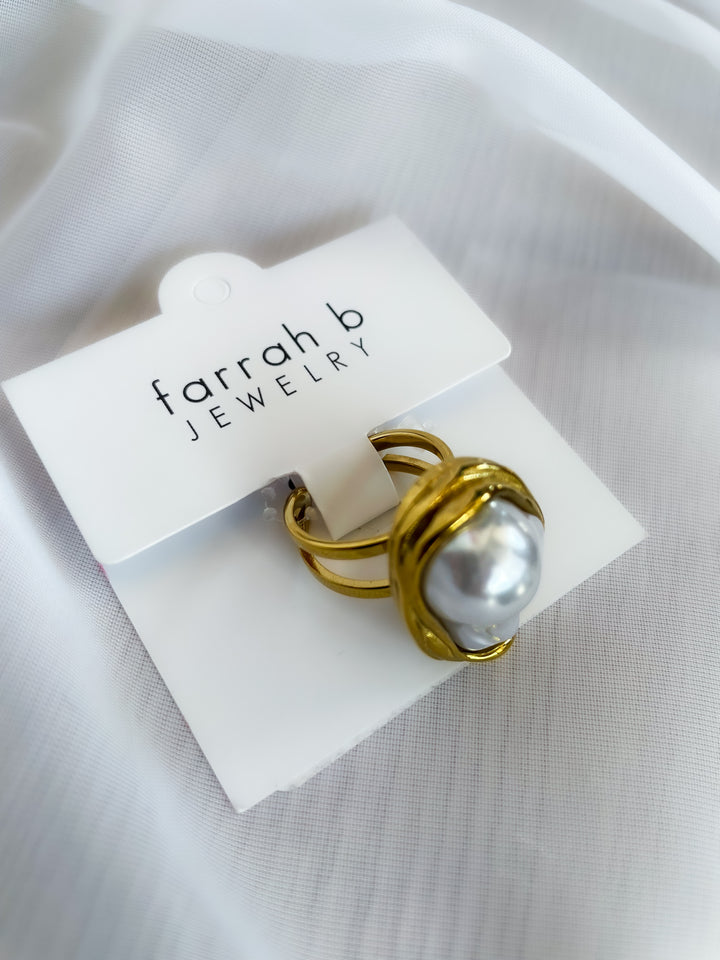 Farrah b: OCEANS APART Ring GOLD (AR-PL)