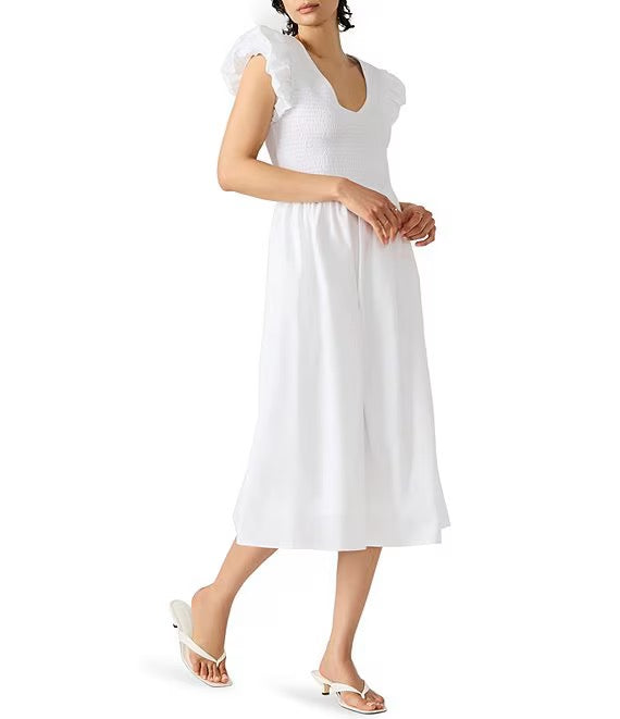 Steve Madden: Gray Dress in White White - The Vogue Boutique