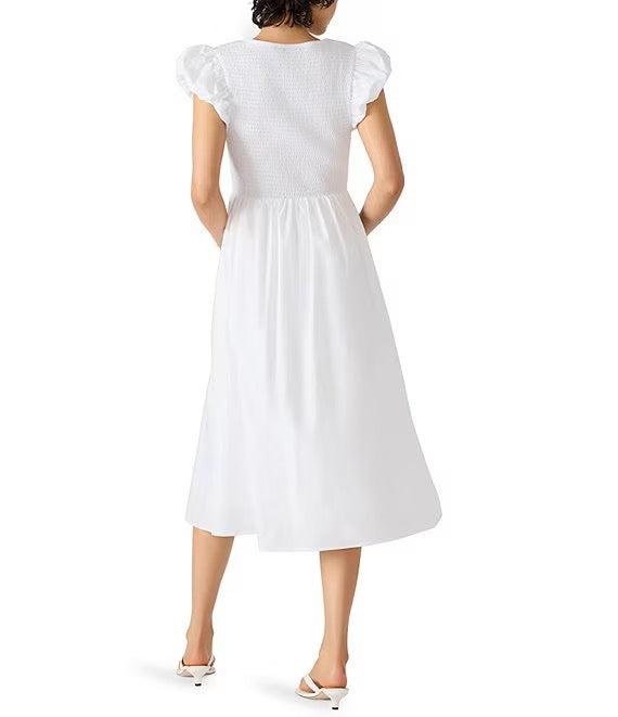Steve Madden: Gray Dress in White White - The Vogue Boutique