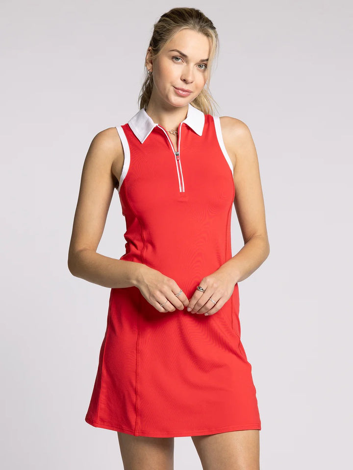 Thread & Supply: Serena Dress in Red Ruby - The Vogue Boutique