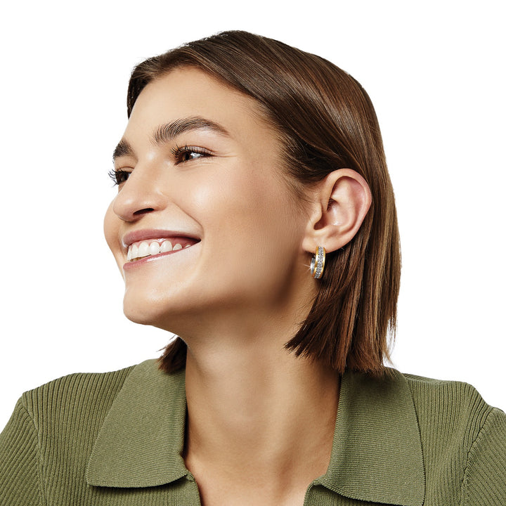 Brighton: Meridian Two Tone Hoop Earrings - JA6152 - The Vogue Boutique