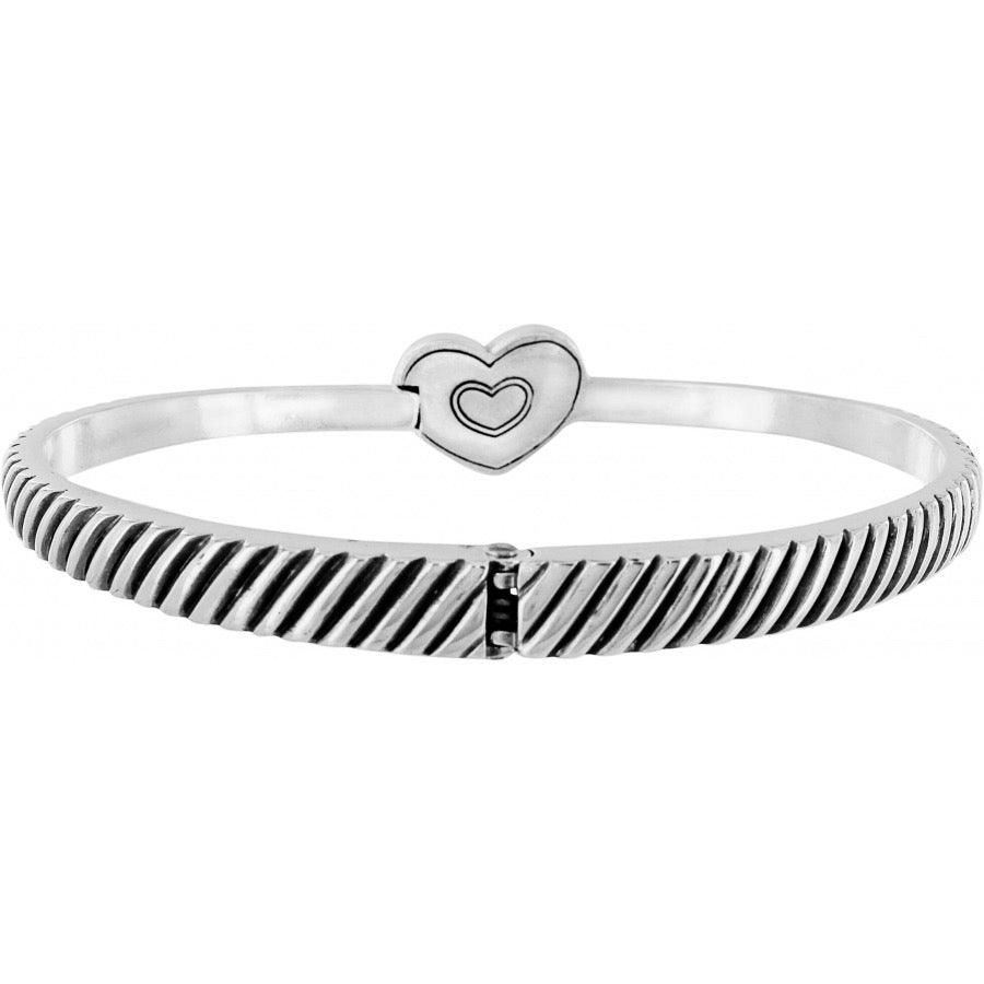 Brighton: Celestia Heart Hinged Bangle (JB9741) - The Vogue Boutique
