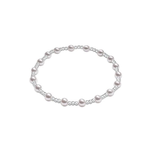 Enewton: Classic Sincerity Pearl Silver Bracelet - The Vogue Boutique