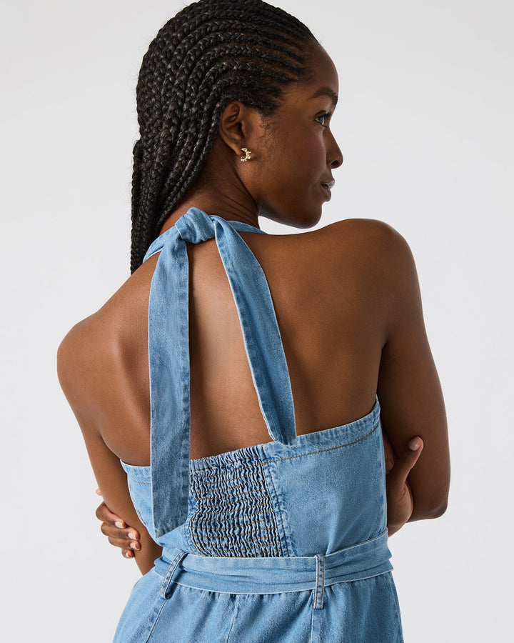 Steve Madden: Artie Jumpsuit in Bijou Blue - The Vogue Boutique