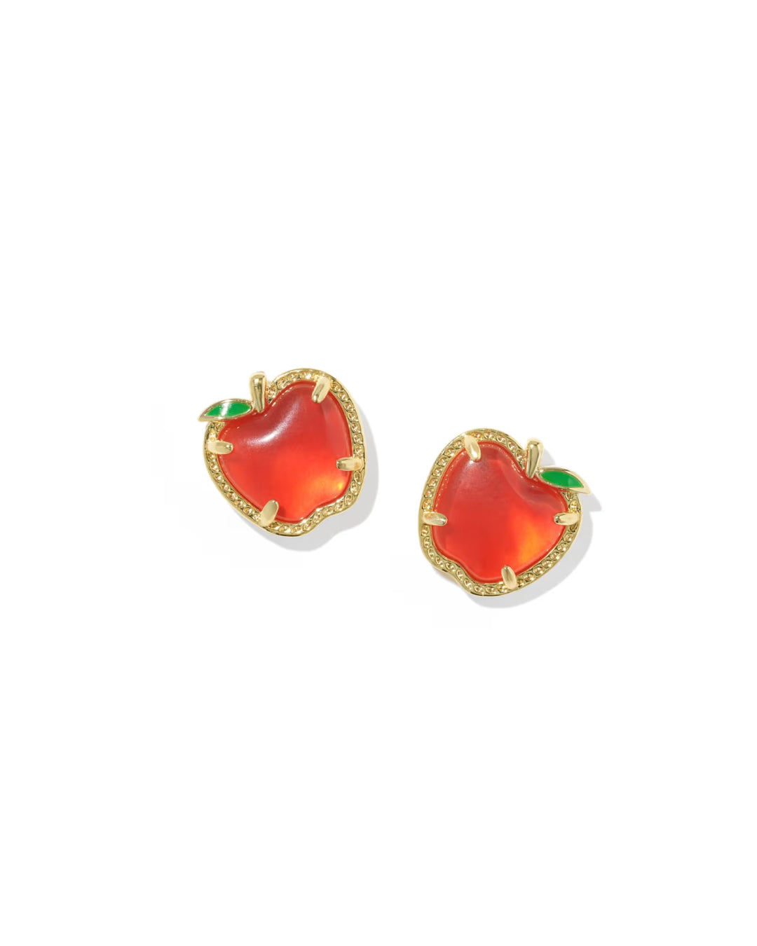 Kendra Scott: Apple Stud Earrings in Gold Red Illusion (9608897188)
