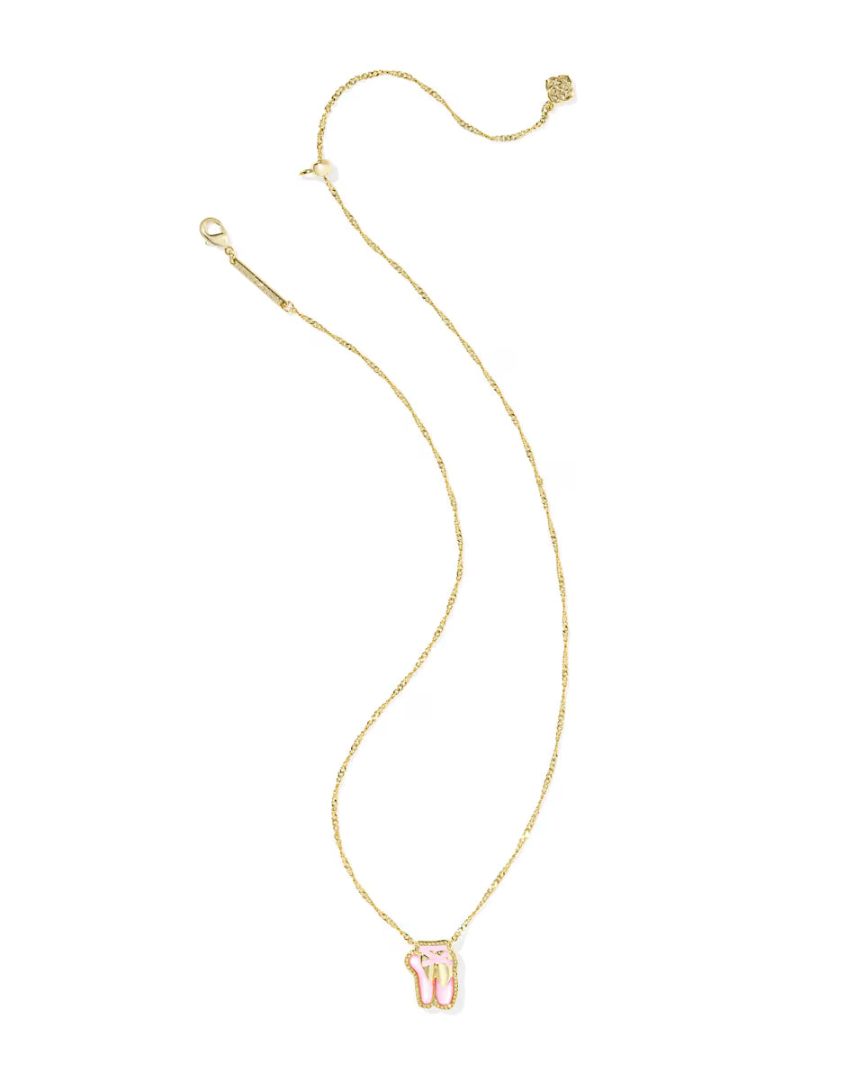 Kendra Scott: Ballet Short Pendant Necklace in Gold