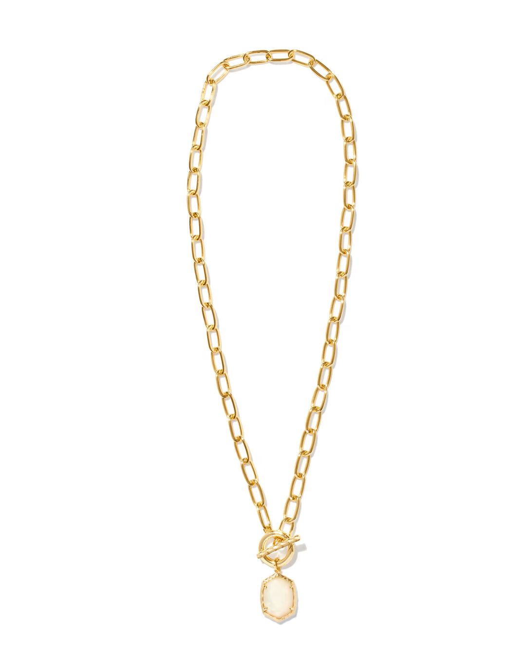 Kendra Scott: Daphne Chain Link Necklace in Gold Ivory MOP