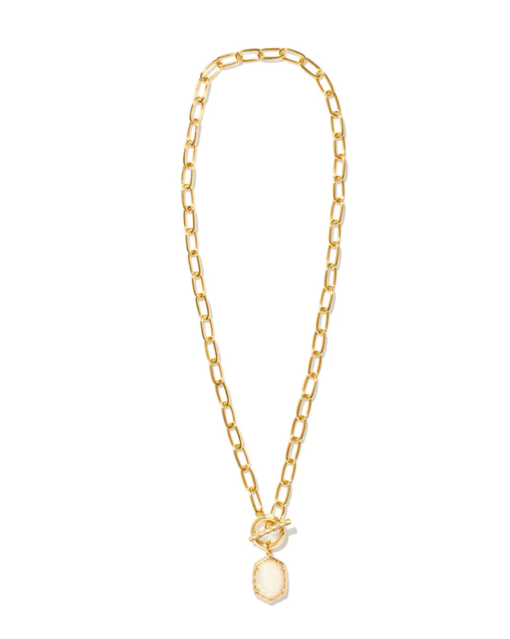 Kendra Scott: Daphne Chain Link Necklace in Gold Ivory MOP
