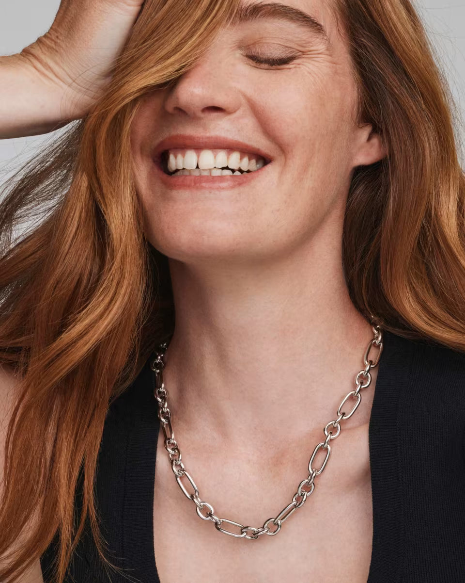Kendra Scott: Embry Link And Chain Necklace in Silver (9608805569)